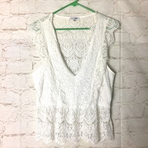Fashion Nova Sleeveless Lace Top